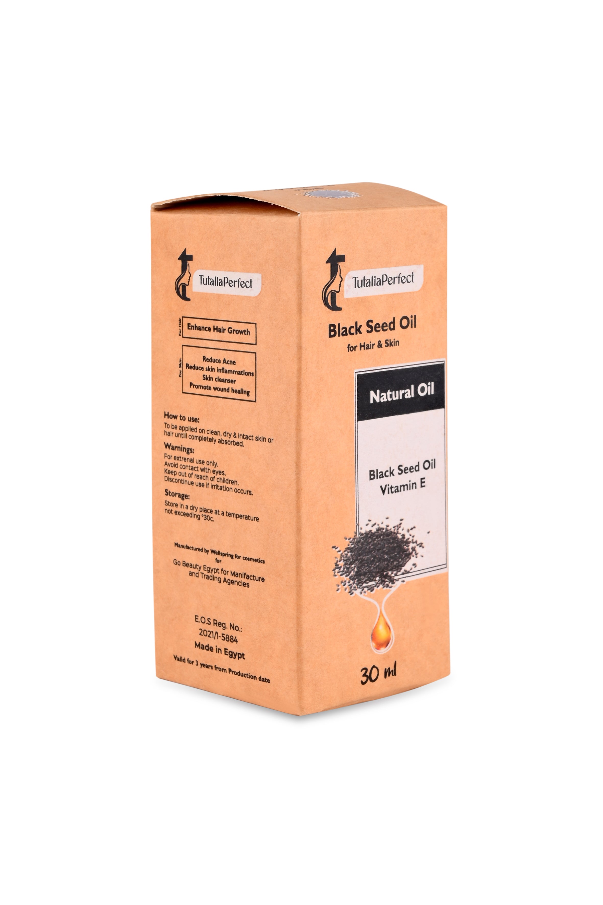 Pure Black Seed Oil for Hair &Skin – Nourishing &amp; Soothing Natural Care – Daily Hydration Treatment – 30ml