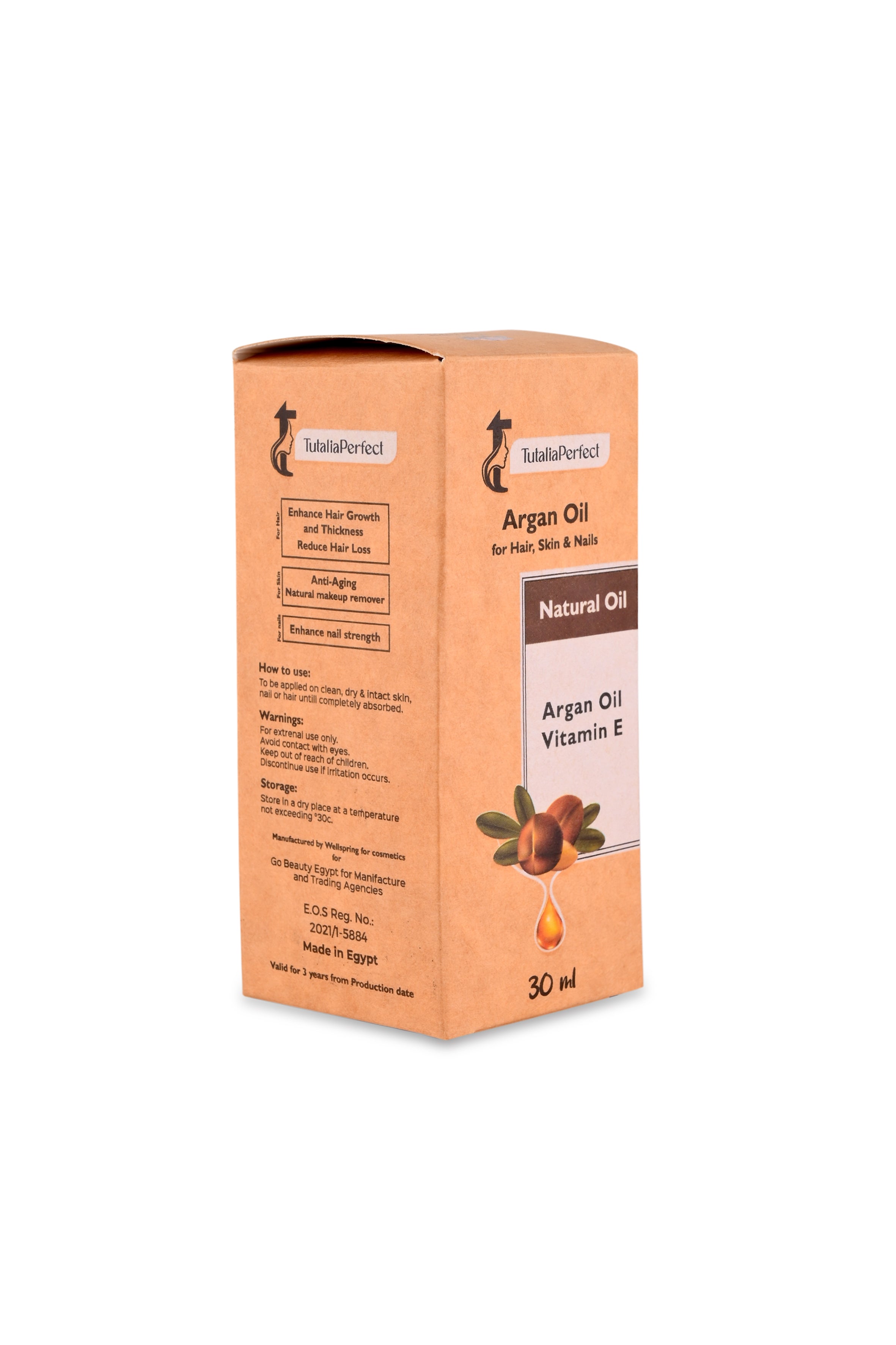 Pure Argan Oil for Hair Skin – Deep Nourishing & Shine Care – Daily Moisturizing Treatment – 30ml