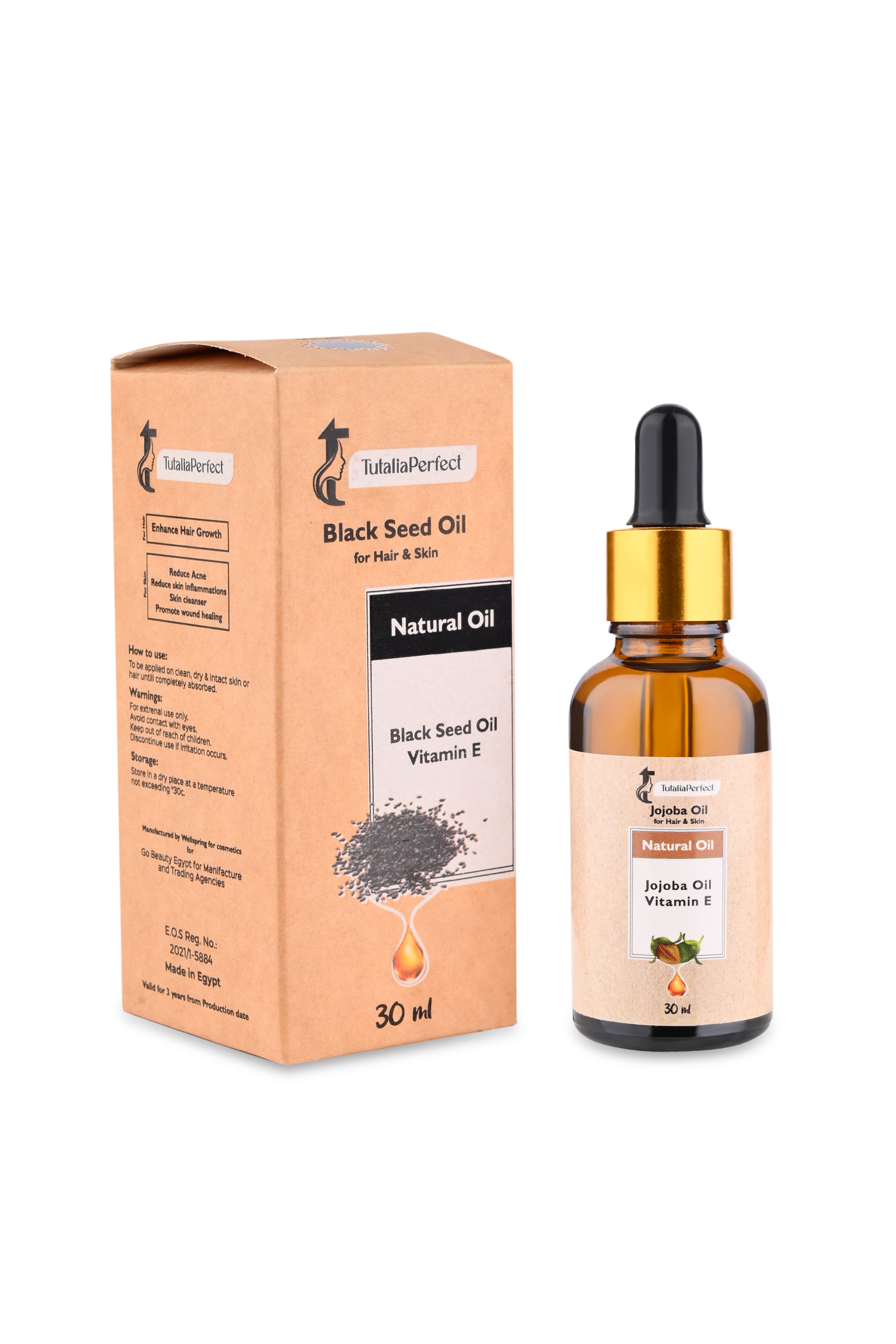 Pure Black Seed Oil for Hair &Skin – Nourishing &amp; Soothing Natural Care – Daily Hydration Treatment – 30ml